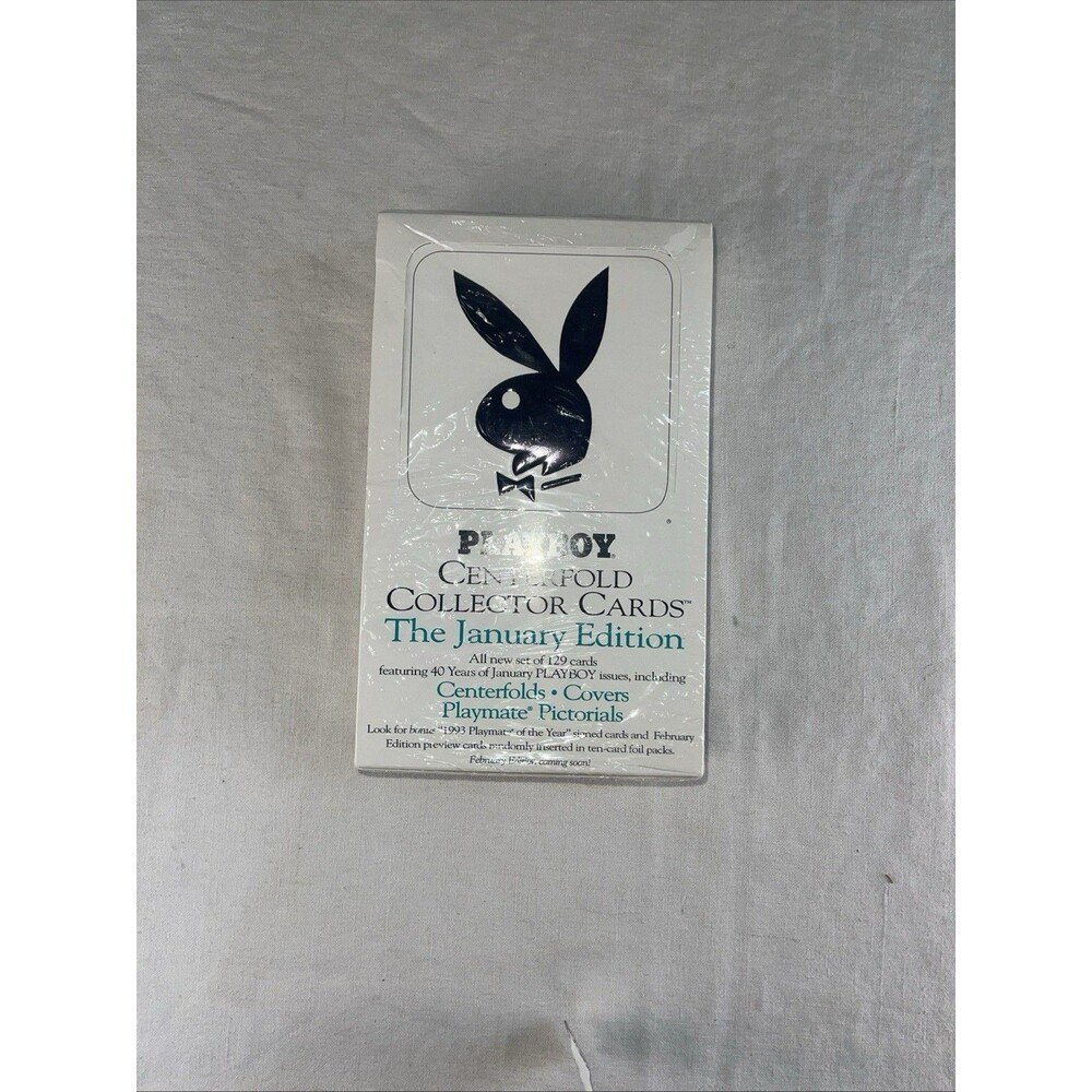 1993 PLAYBOY CENTERFOLD COLLECTOR CARDS JANUARY EDITION FACTORY SEALED PACK BOX